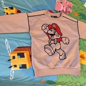 Nintendo Super Mario Beige Sweatshirt